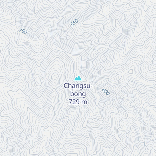 Map of Changsu-bong