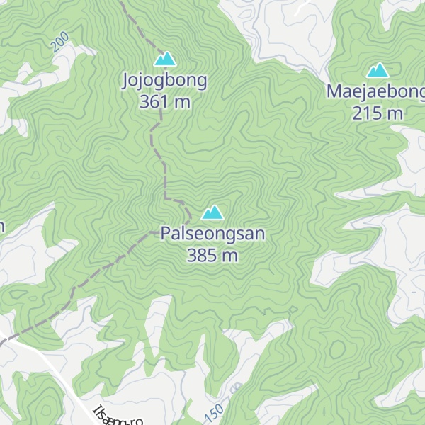 Map of Palseongsan