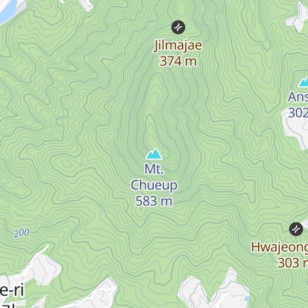 Map of Mt. Chueup