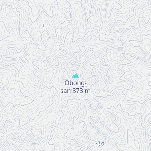 Map of Obong-san