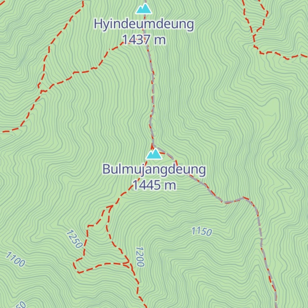 Map of Bulmujangdeung