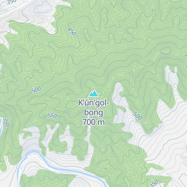 Map of K’ŭn’gol-bong