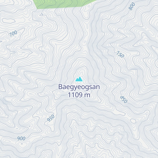 Map of Baegyeogsan