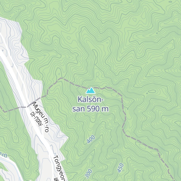 Map of Kalsŏn-san