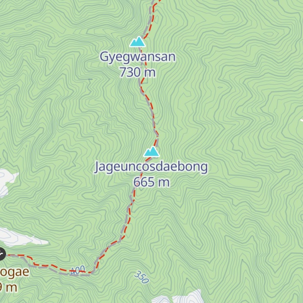 Map of Jageuncosdaebong