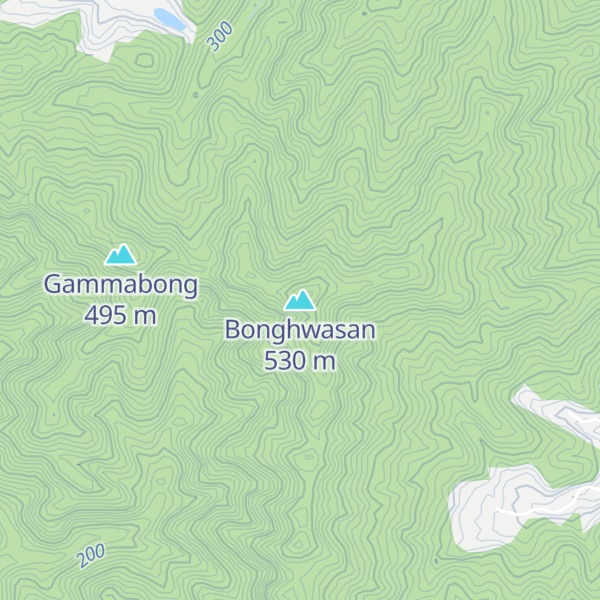 Map of Bonghwasan