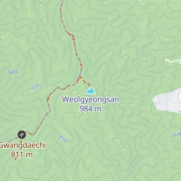 Map of Weolgyeongsan