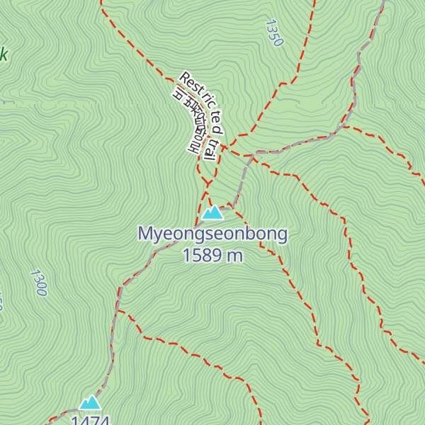 Map of Myeongseonbong
