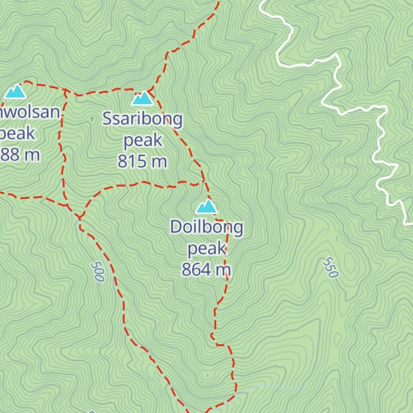 Map of Doilbong peak