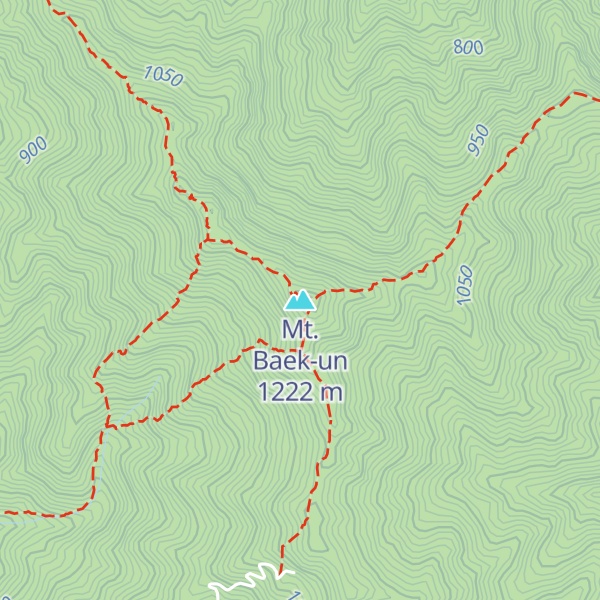 Map of Mt. Baek-un