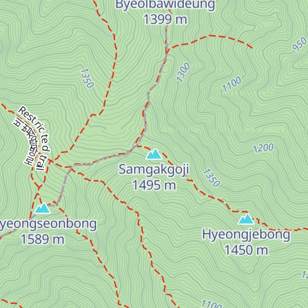 Map of Samgakgoji