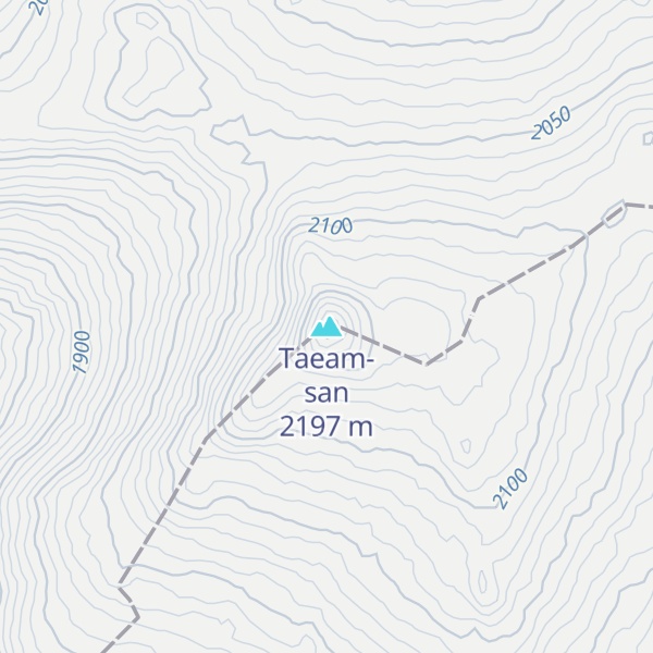 Map of Taeam-san