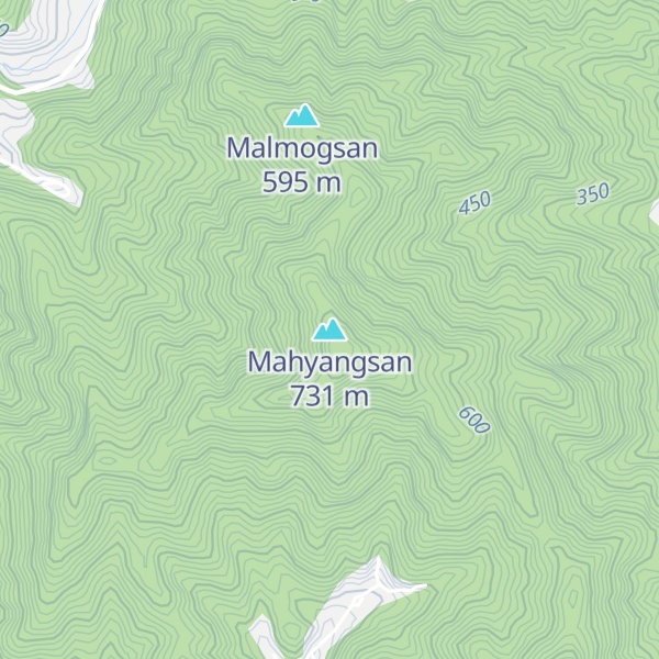 Map of Mahyangsan