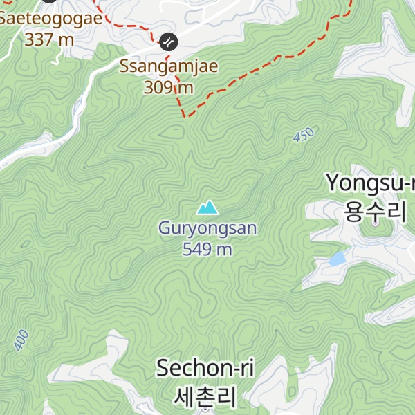 Map of Guryongsan