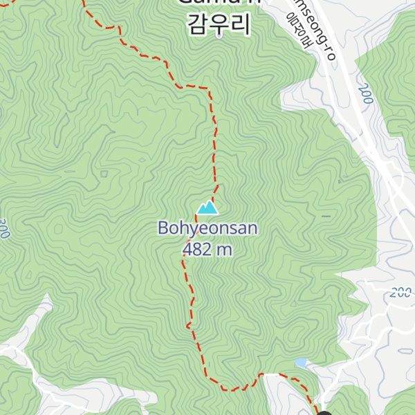 Map of Bohyeonsan