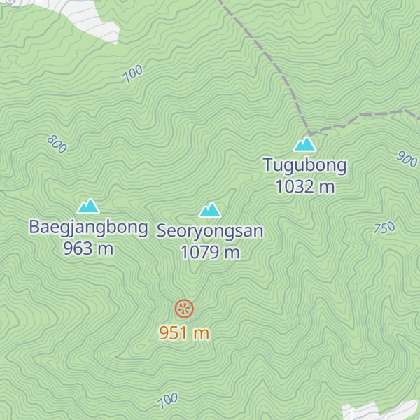 Map of Seoryongsan