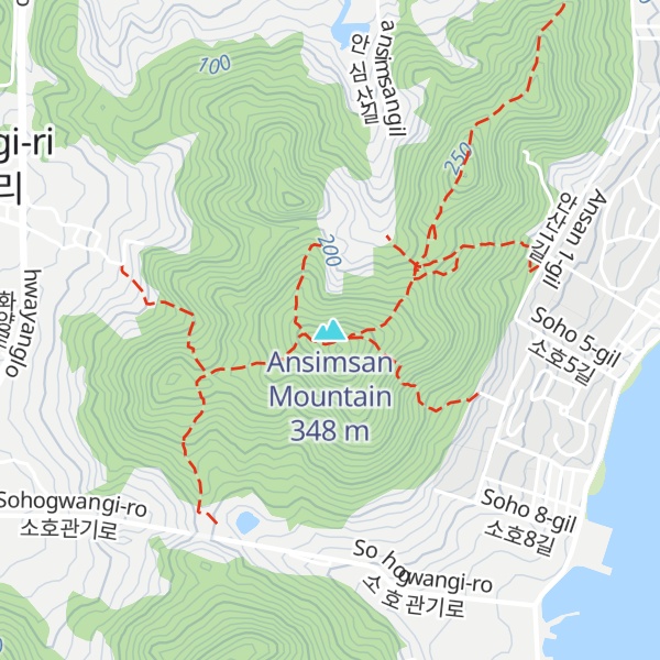 Map of Ansimsan Mountain
