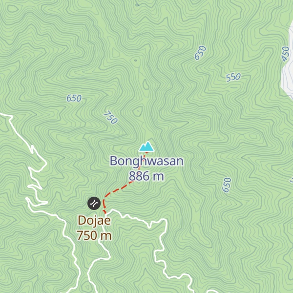 Map of Bonghwasan