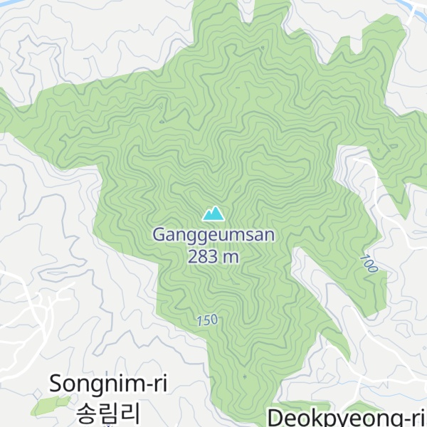 Map of Ganggeumsan