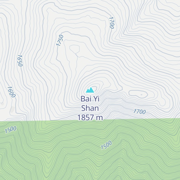 Map of Bai Yi Shan