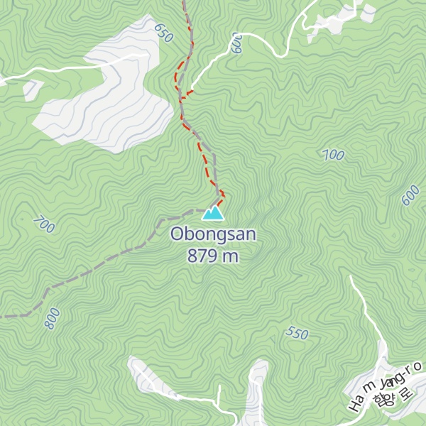 Map of Obongsan