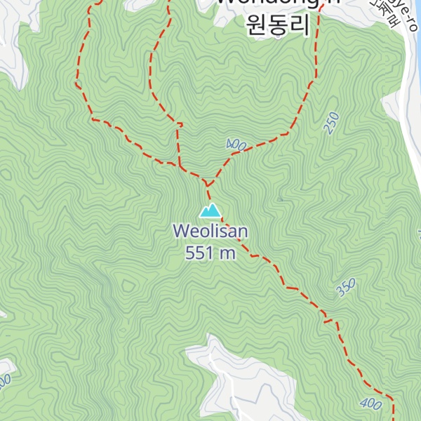 Map of Weolisan