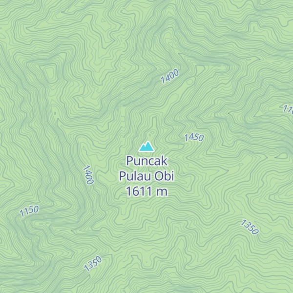 Map of Puncak Pulau Obi