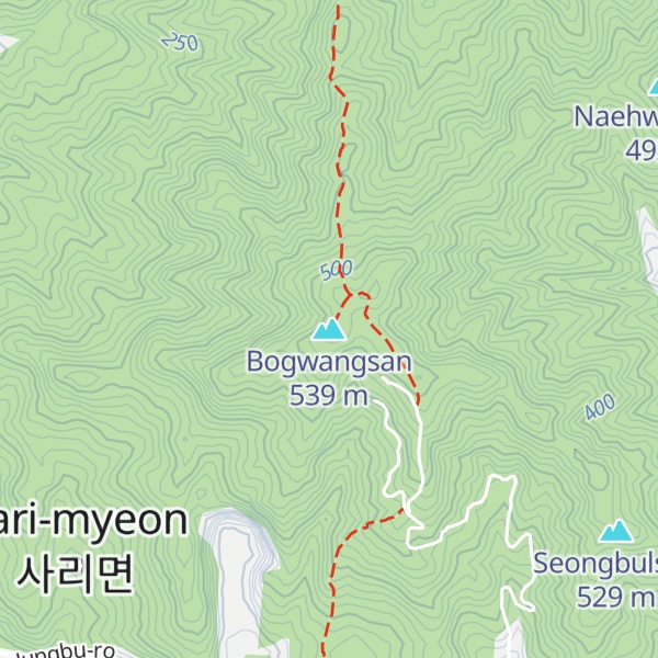 Map of Bogwangsan