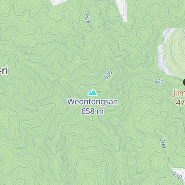 Map of Weontongsan