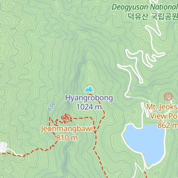 Map of Hyangrobong