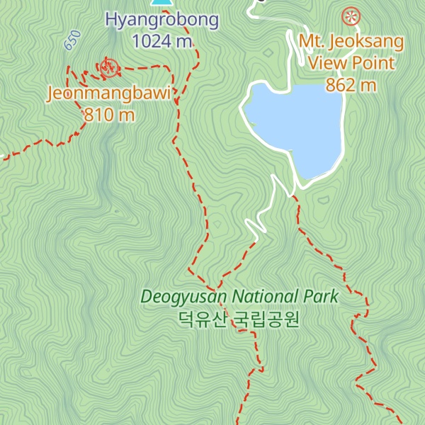 Map of Jeogsangsan