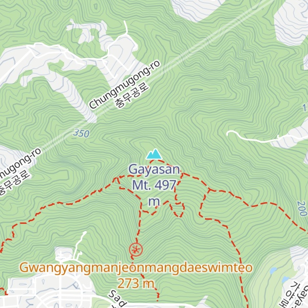 Map of Gayasan Mt.