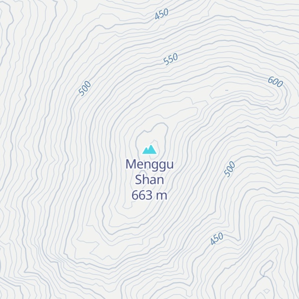 Map of Menggu Shan