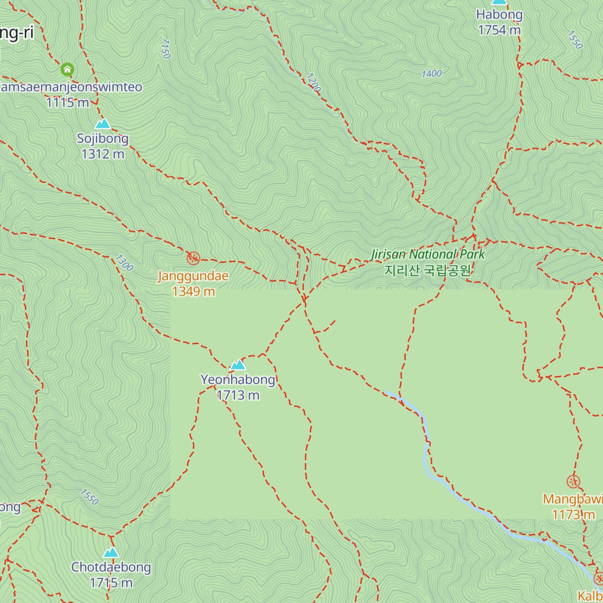 Jangteomok Shelter map