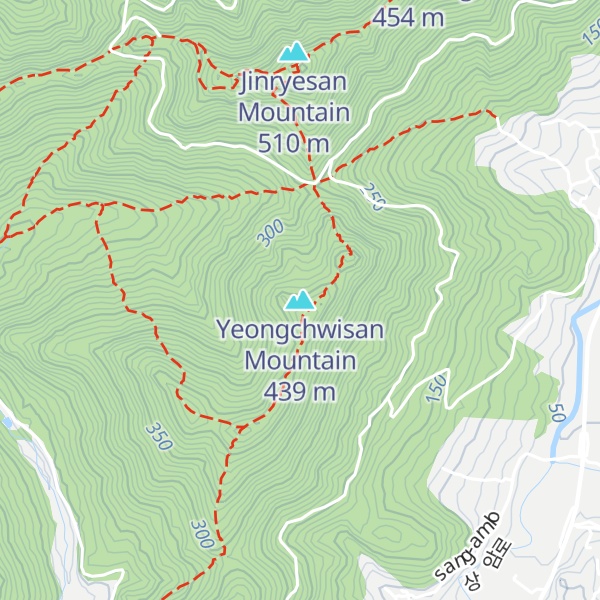 Map of Yeongchwisan Mountain