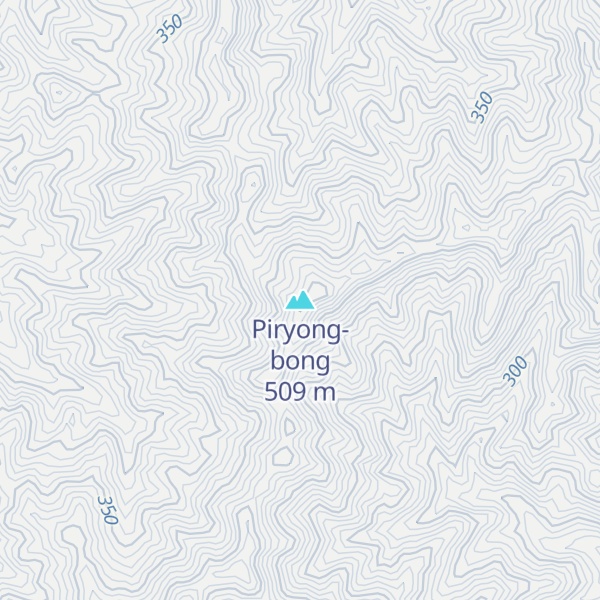 Map of Piryong-bong