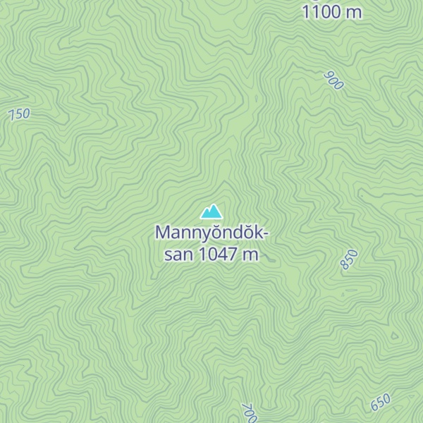 Map of Mannyŏndŏk-san
