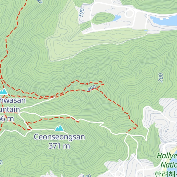 Map of Cheonseongsan Mountain