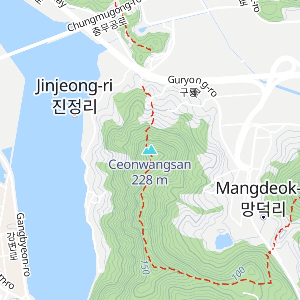 Map of Ceonwangsan