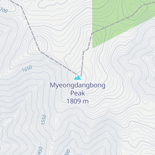 Map of Myeongdangbong Peak