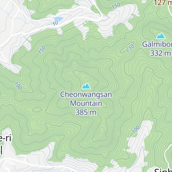 Map of Cheonwangsan Mountain