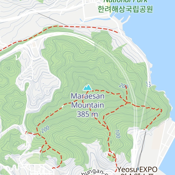 Map of Maraesan Mountain