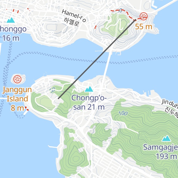 Map of Chongp’o-san