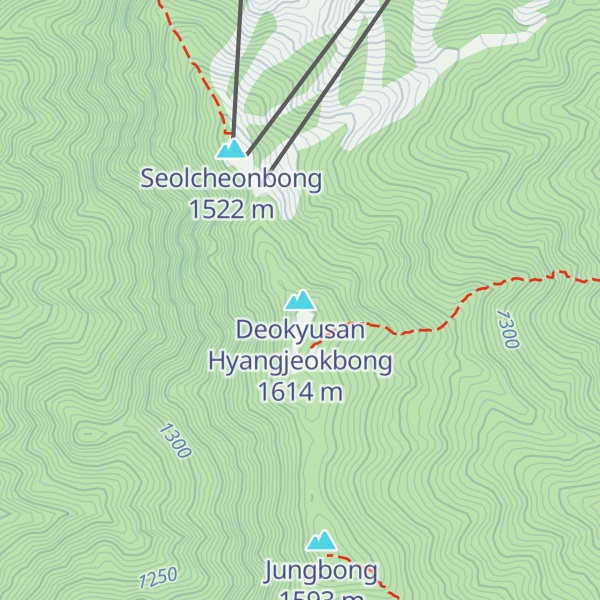 Map of Deokyusan Hyangjeokbong