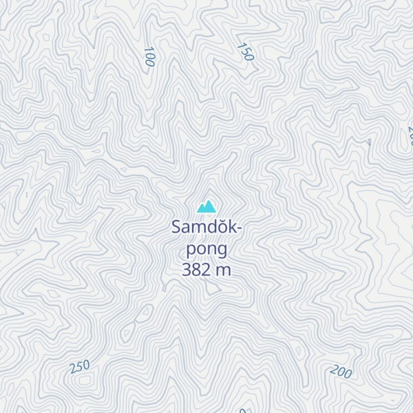 Map of Samdŏk-pong