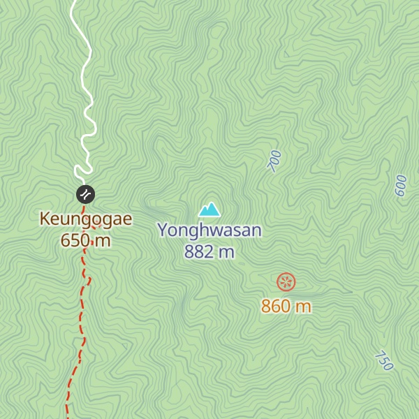 Map of Yonghwasan