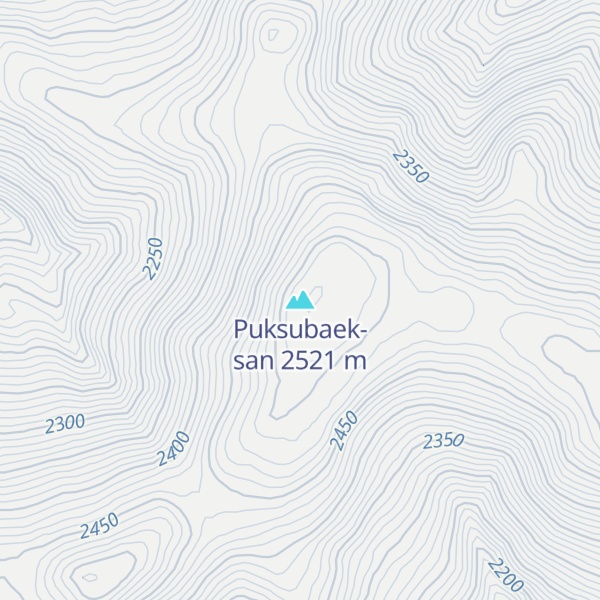 Map of Puksubaek-san