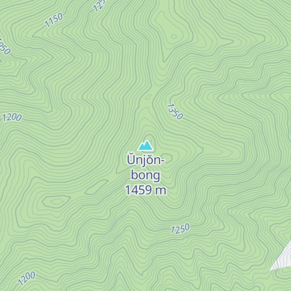 Map of Ŭnjŏn-bong