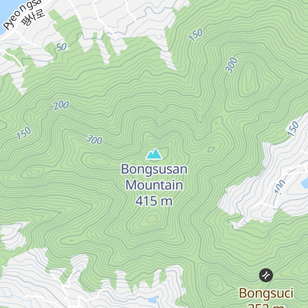 Map of Bongsusan Mountain