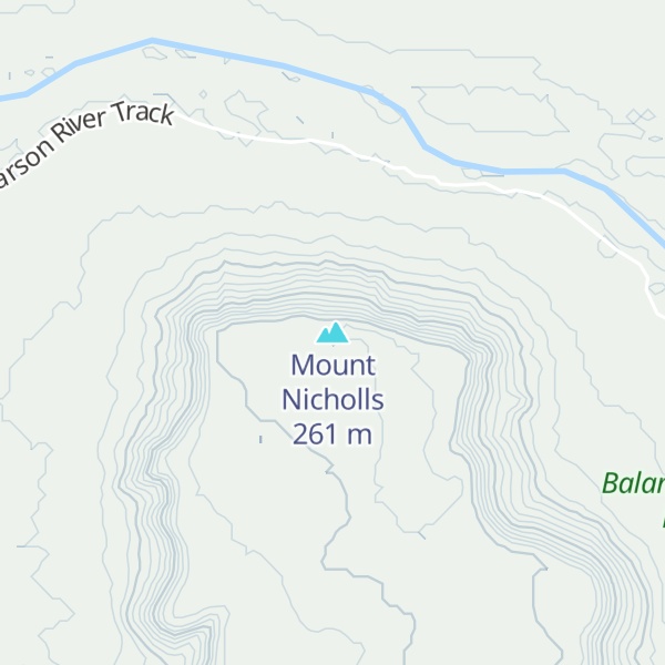 Map of Mount Nicholls